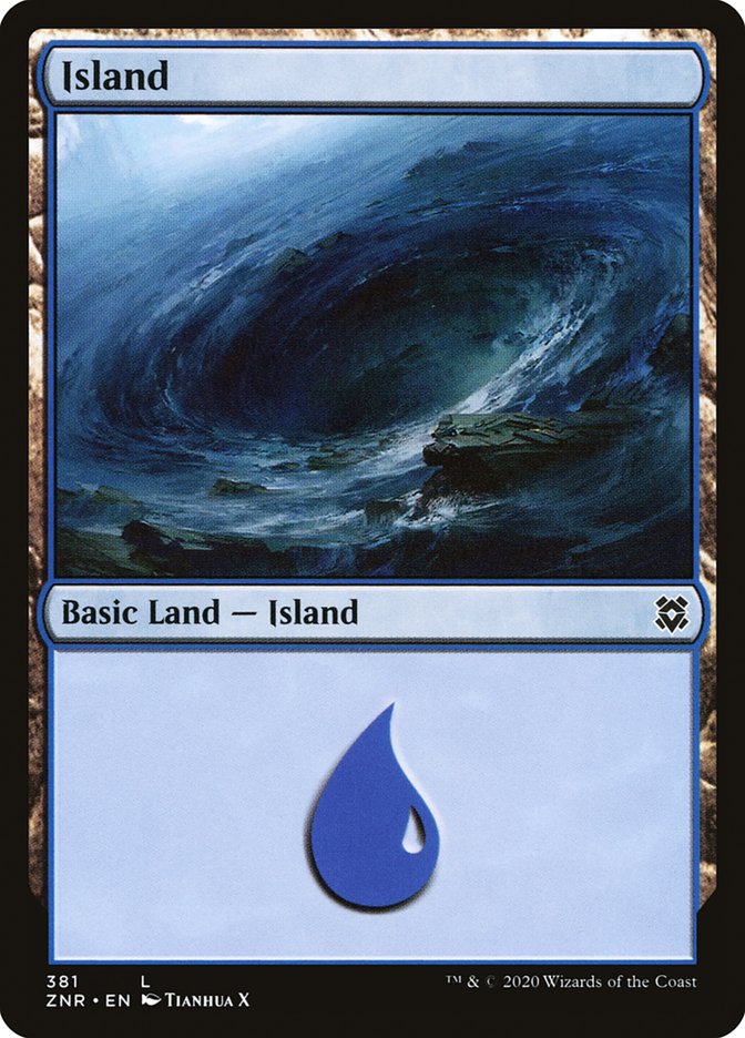 Island (381) [Zendikar Rising] | Jomio and Rueliete's Cards and Comics