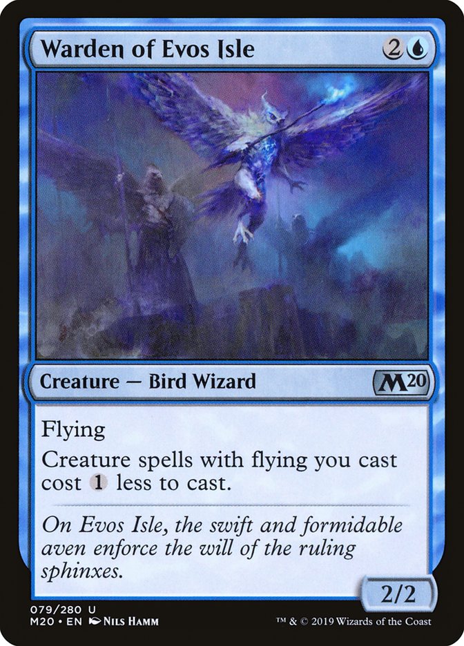 Warden of Evos Isle [Core Set 2020] | Jomio and Rueliete's Cards and Comics