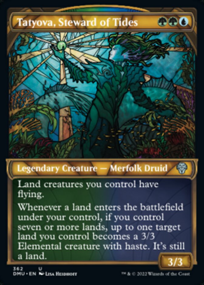 Tatyova, Steward of Tides (Showcase Textured) [Dominaria United] | Jomio and Rueliete's Cards and Comics