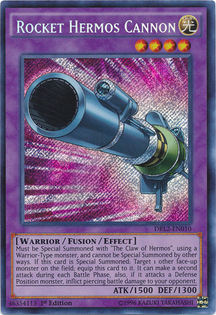 Rocket Hermos Cannon [DRL2-EN010] Secret Rare | Jomio and Rueliete's Cards and Comics