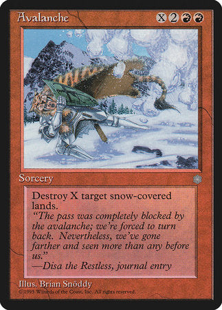 Avalanche [Ice Age] | Jomio and Rueliete's Cards and Comics