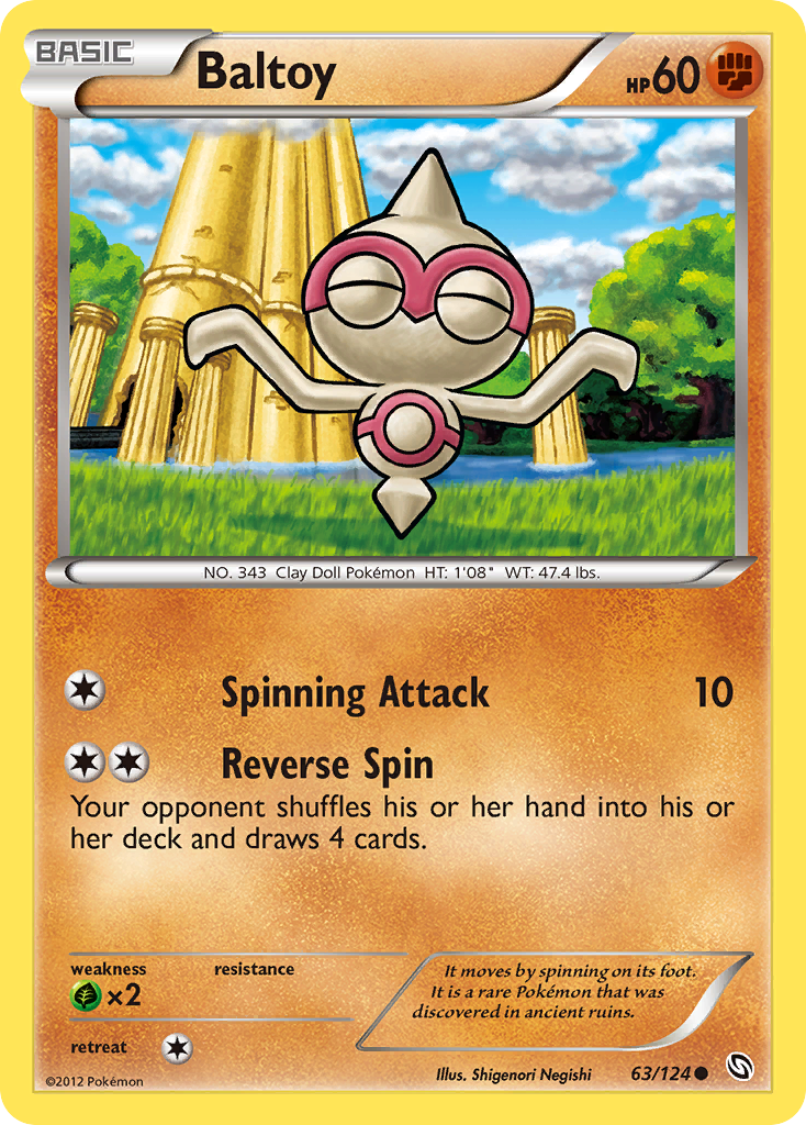 Baltoy (63/124) [Black & White: Dragons Exalted] | Jomio and Rueliete's Cards and Comics