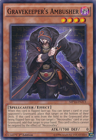 Gravekeeper's Ambusher [MP14-EN213] Common | Jomio and Rueliete's Cards and Comics
