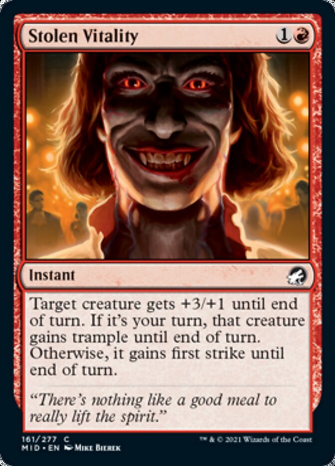 Stolen Vitality [Innistrad: Midnight Hunt] | Jomio and Rueliete's Cards and Comics