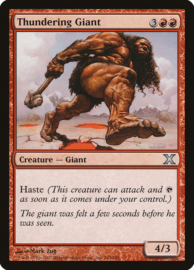 Thundering Giant [Tenth Edition] | Jomio and Rueliete's Cards and Comics