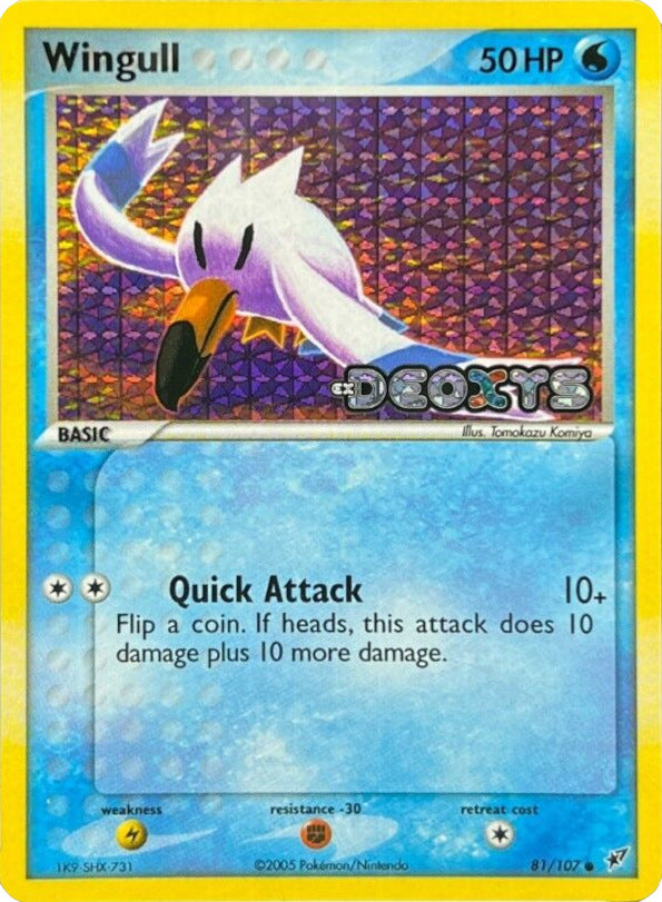 Wingull (81/107) (Stamped) [EX: Deoxys] | Jomio and Rueliete's Cards and Comics