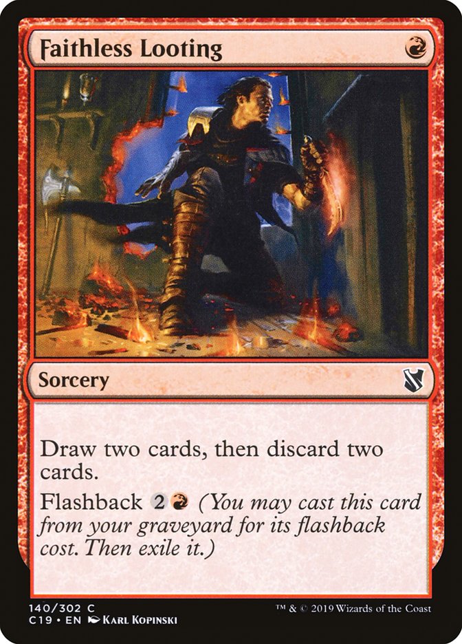 Faithless Looting [Commander 2019] | Jomio and Rueliete's Cards and Comics