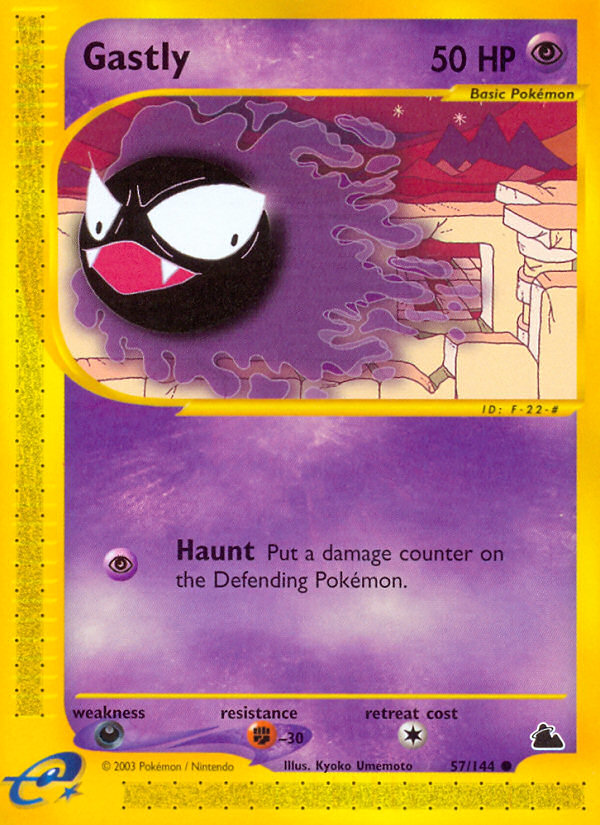 Gastly (57/144) [Skyridge] | Jomio and Rueliete's Cards and Comics