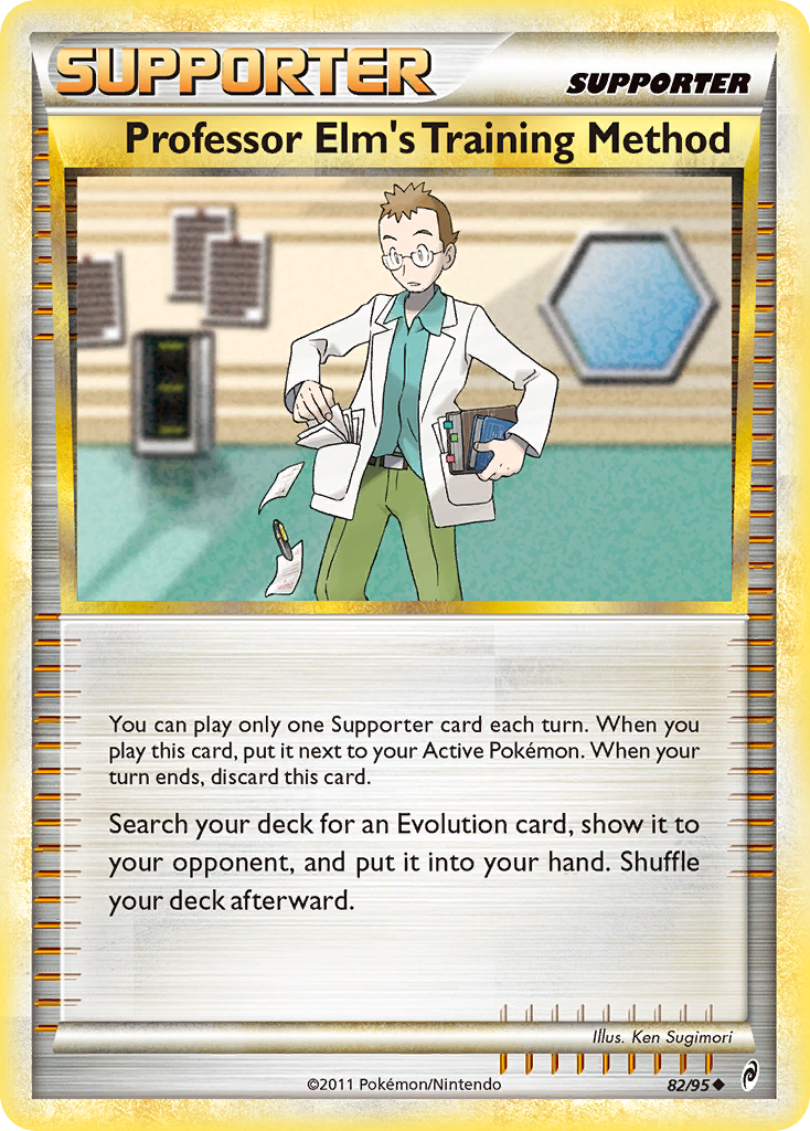Professor Elm's Training Method (82/95) [HeartGold & SoulSilver: Call of Legends] | Jomio and Rueliete's Cards and Comics