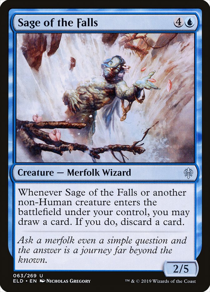 Sage of the Falls [Throne of Eldraine] | Jomio and Rueliete's Cards and Comics