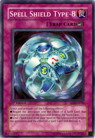 Spell Shield Type-8 [SD3-EN030] Common | Jomio and Rueliete's Cards and Comics
