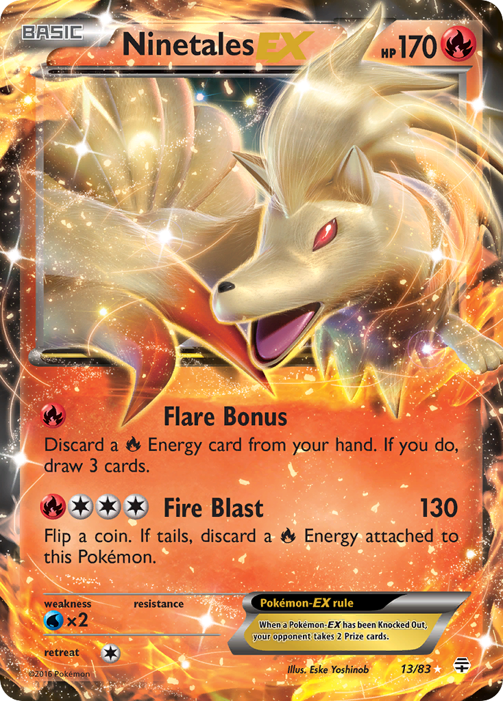 Ninetales EX (13/83) [XY: Generations] | Jomio and Rueliete's Cards and Comics