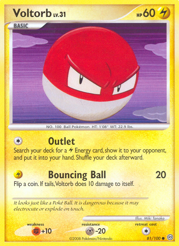 Voltorb (81/100) [Diamond & Pearl: Stormfront] | Jomio and Rueliete's Cards and Comics