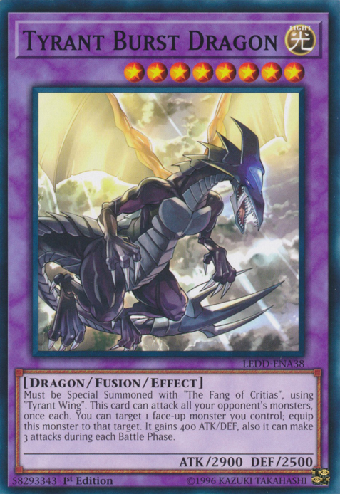 Tyrant Burst Dragon [LEDD-ENA38] Common | Jomio and Rueliete's Cards and Comics