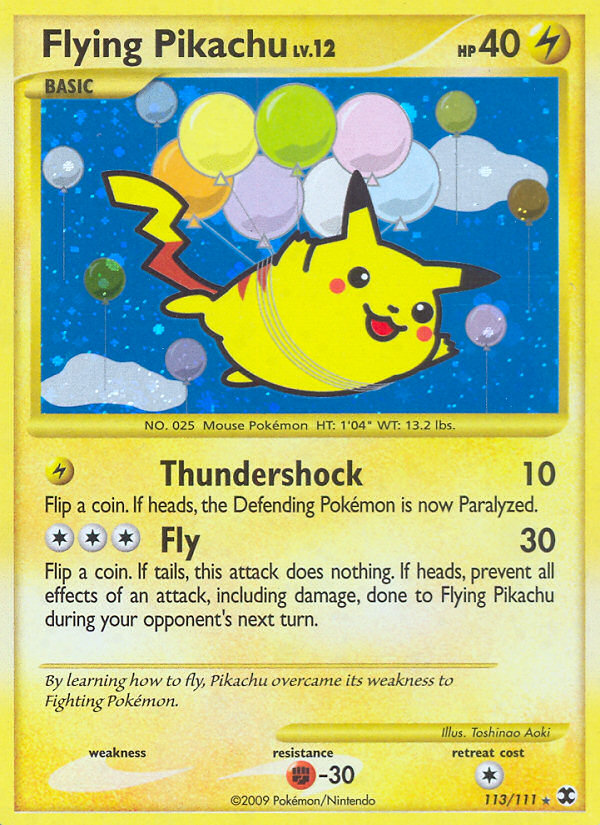 Flying Pikachu (113/111) [Platinum: Rising Rivals] | Jomio and Rueliete's Cards and Comics