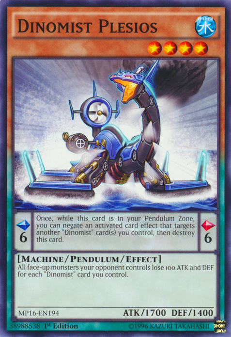 Dinomist Plesios [MP16-EN194] Common | Jomio and Rueliete's Cards and Comics