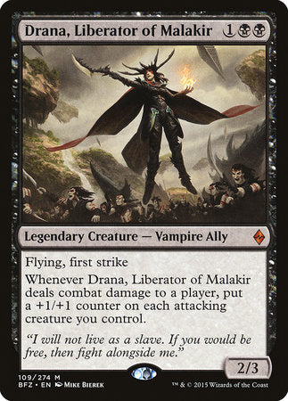 Drana, Liberator of Malakir [Battle for Zendikar] | Jomio and Rueliete's Cards and Comics
