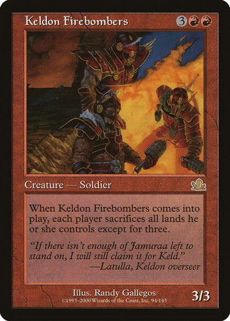 Keldon Firebombers [Prophecy] | Jomio and Rueliete's Cards and Comics