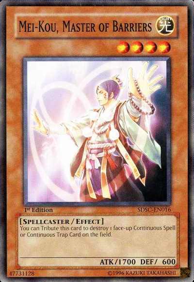 Mei-Kou, Master of Barriers [SDSC-EN016] Common | Jomio and Rueliete's Cards and Comics