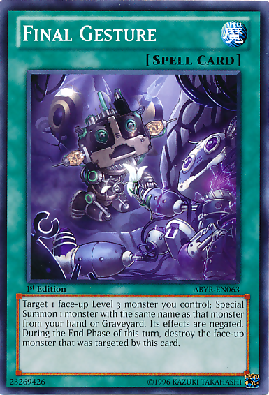 Final Gesture [ABYR-EN063] Common | Jomio and Rueliete's Cards and Comics