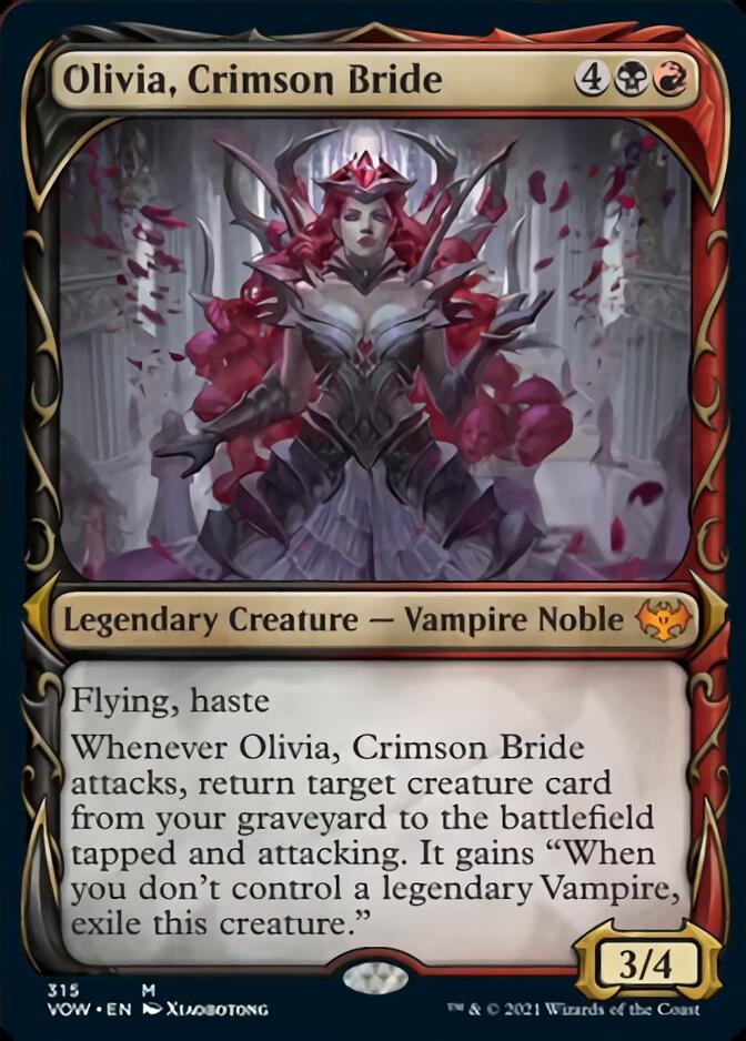 Olivia, Crimson Bride (Showcase Fang Frame) [Innistrad: Crimson Vow] | Jomio and Rueliete's Cards and Comics