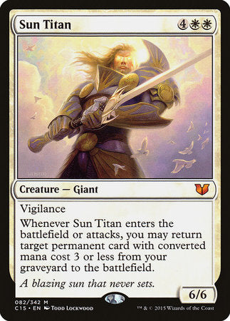 Sun Titan [Commander 2015] | Jomio and Rueliete's Cards and Comics