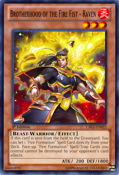 Brotherhood of the Fire Fist - Raven [CBLZ-EN022] Common | Jomio and Rueliete's Cards and Comics