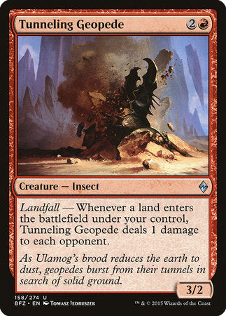 Tunneling Geopede [Battle for Zendikar] | Jomio and Rueliete's Cards and Comics