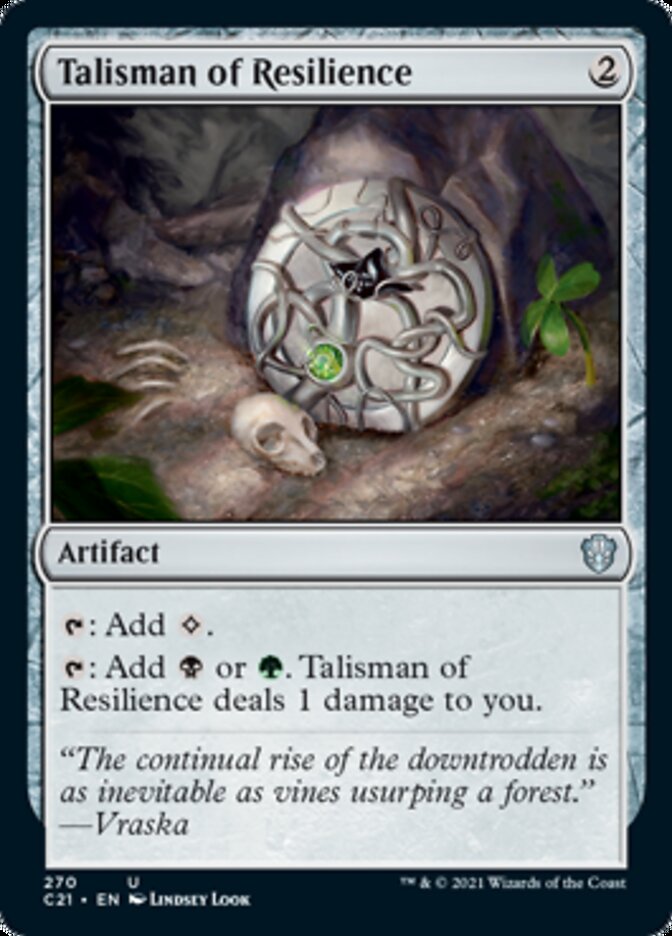 Talisman of Resilience [Commander 2021] | Jomio and Rueliete's Cards and Comics