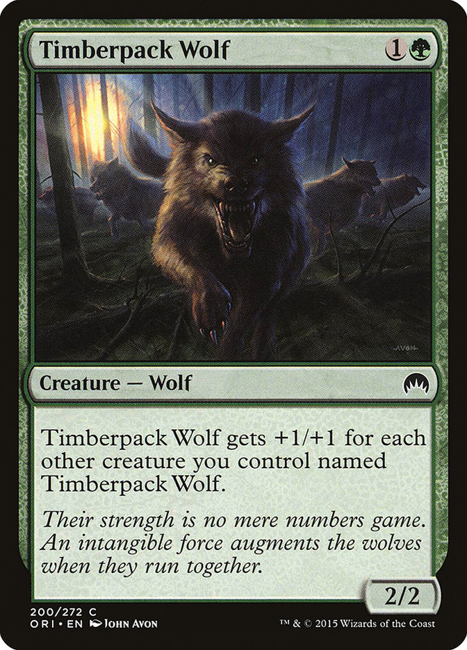 Timberpack Wolf [Magic Origins] | Jomio and Rueliete's Cards and Comics
