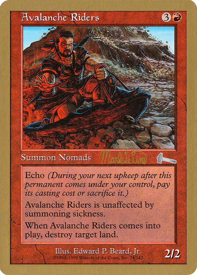 Avalanche Riders (Mark Le Pine) [World Championship Decks 1999] | Jomio and Rueliete's Cards and Comics