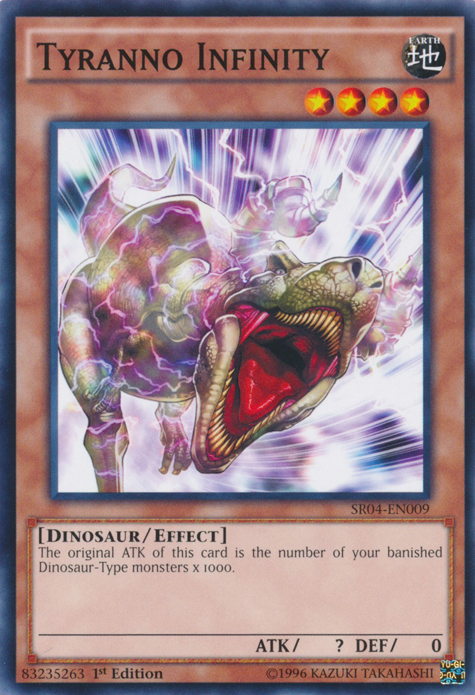 Tyranno Infinity [SR04-EN009] Common | Jomio and Rueliete's Cards and Comics