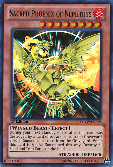 Sacred Phoenix of Nephthys [LCYW-EN259] Super Rare | Jomio and Rueliete's Cards and Comics