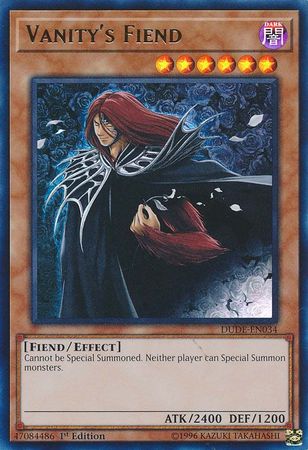 Vanity's Fiend [DUDE-EN034] Ultra Rare | Jomio and Rueliete's Cards and Comics