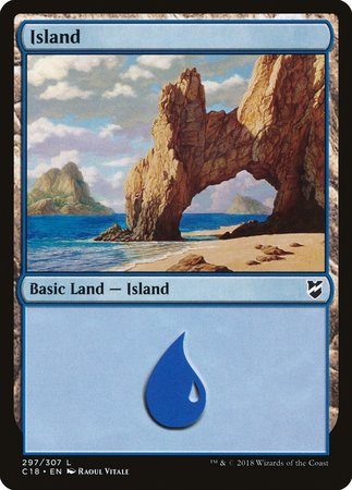 Island (297) [Commander 2018] | Jomio and Rueliete's Cards and Comics