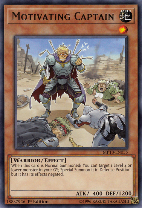 Motivating Captain [MP18-EN055] Rare | Jomio and Rueliete's Cards and Comics