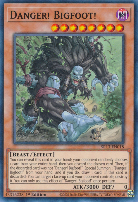 Danger! Bigfoot! [SR13-EN018] Common | Jomio and Rueliete's Cards and Comics