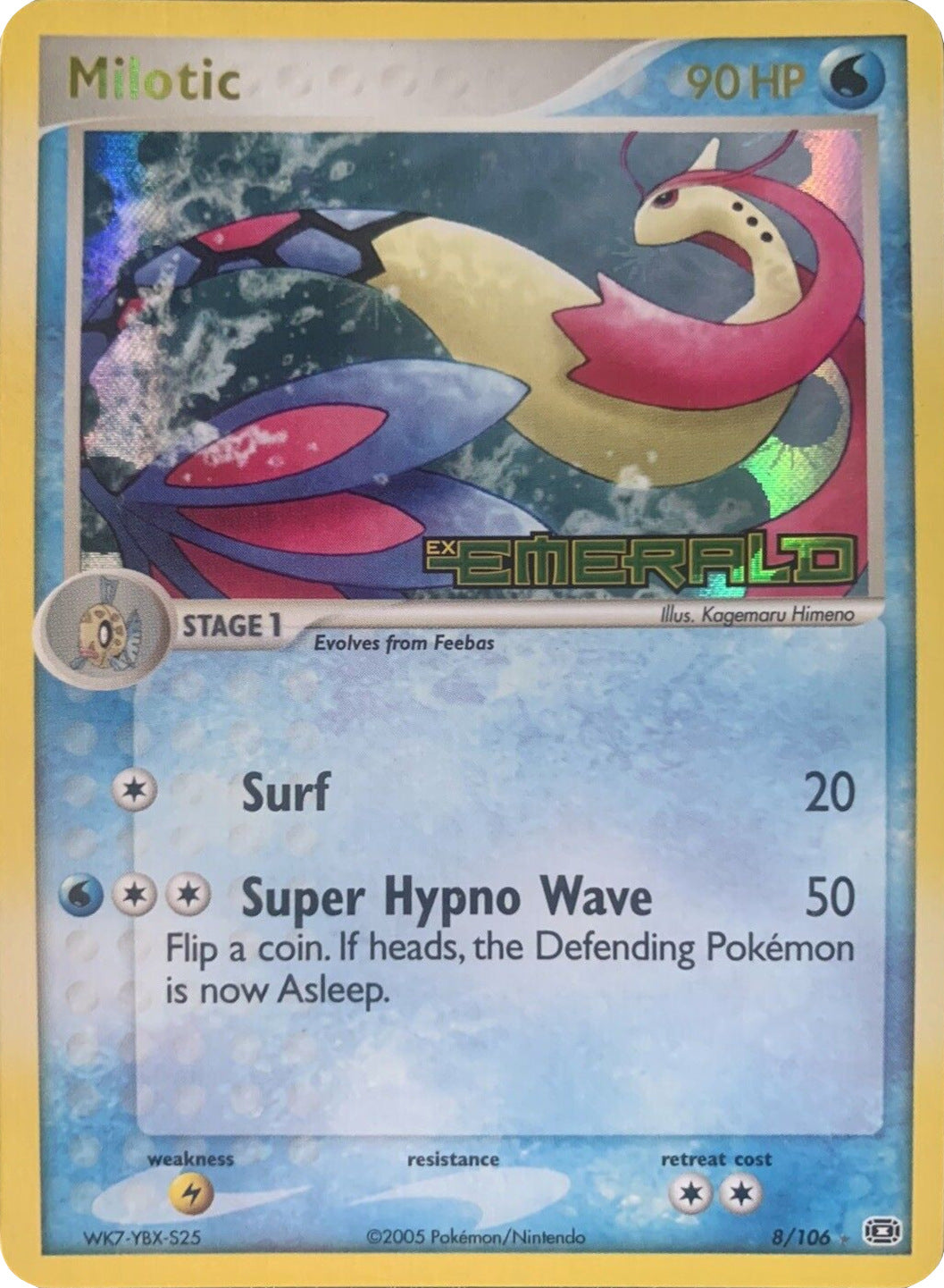 Milotic (8/106) (Stamped) [EX: Emerald] | Jomio and Rueliete's Cards and Comics