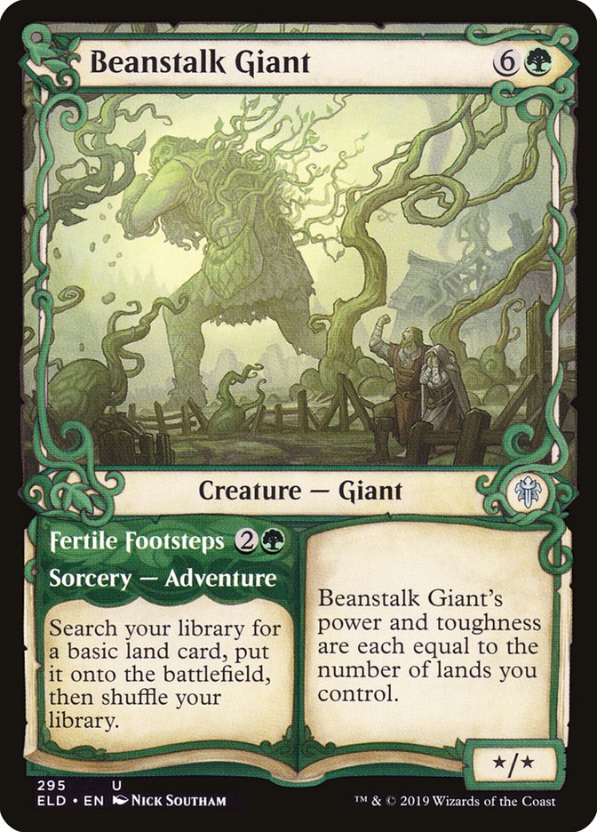 Beanstalk Giant // Fertile Footsteps (Showcase) [Throne of Eldraine] | Jomio and Rueliete's Cards and Comics