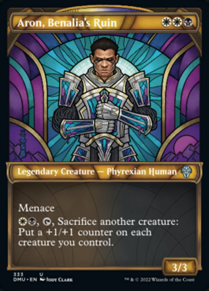 Aron, Benalia's Ruin (Showcase Textured) [Dominaria United] | Jomio and Rueliete's Cards and Comics