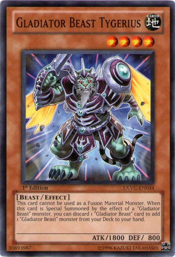 Gladiator Beast Tygerius [EXVC-EN034] Common | Jomio and Rueliete's Cards and Comics