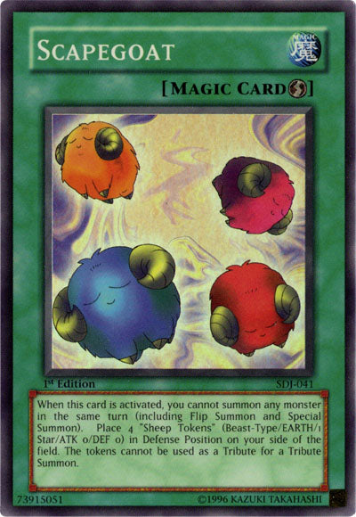 Scapegoat [SDJ-041] Super Rare | Jomio and Rueliete's Cards and Comics