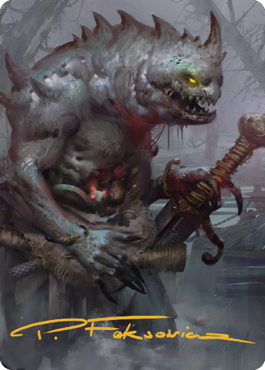 Gray Slaad Art Card (Gold-Stamped Signature) [Commander Legends: Battle for Baldur's Gate Art Series] | Jomio and Rueliete's Cards and Comics