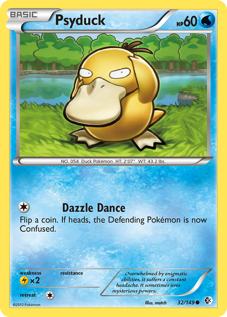 Psyduck (32/149) [Black & White: Boundaries Crossed] | Jomio and Rueliete's Cards and Comics