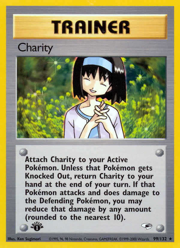 Charity (99/132) [Gym Heroes 1st Edition] | Jomio and Rueliete's Cards and Comics