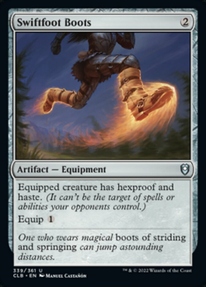 Swiftfoot Boots [Commander Legends: Battle for Baldur's Gate] | Jomio and Rueliete's Cards and Comics