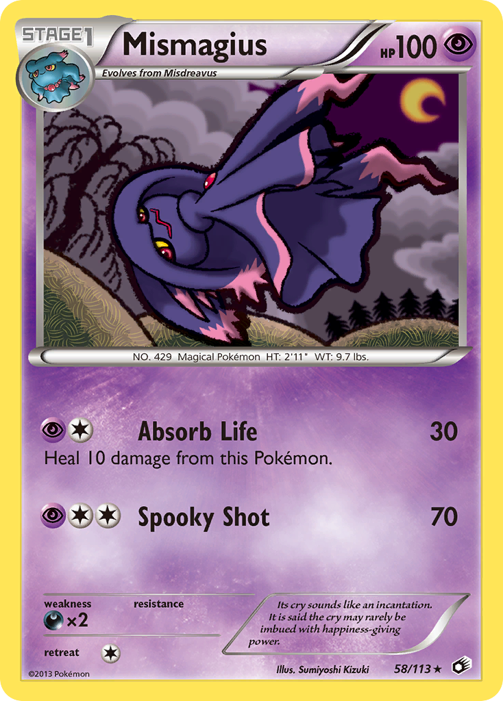 Mismagius (58/113) [Black & White: Legendary Treasures] | Jomio and Rueliete's Cards and Comics