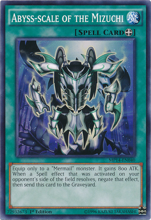 Abyss-scale of the Mizuchi [MP14-EN040] Common | Jomio and Rueliete's Cards and Comics