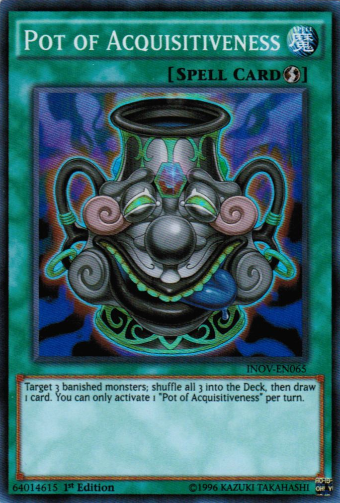 Pot of Acquisitiveness [INOV-EN065] Super Rare | Jomio and Rueliete's Cards and Comics