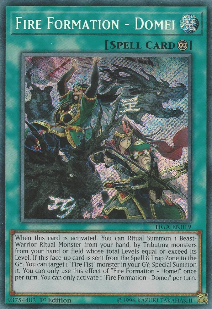 Fire Formation - Domei [FIGA-EN019] Secret Rare | Jomio and Rueliete's Cards and Comics